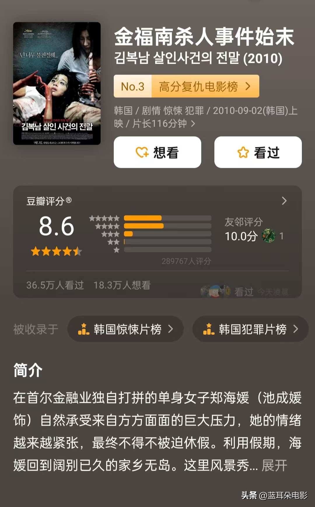 韩国电影推荐 五部韩国电影核弹级推荐