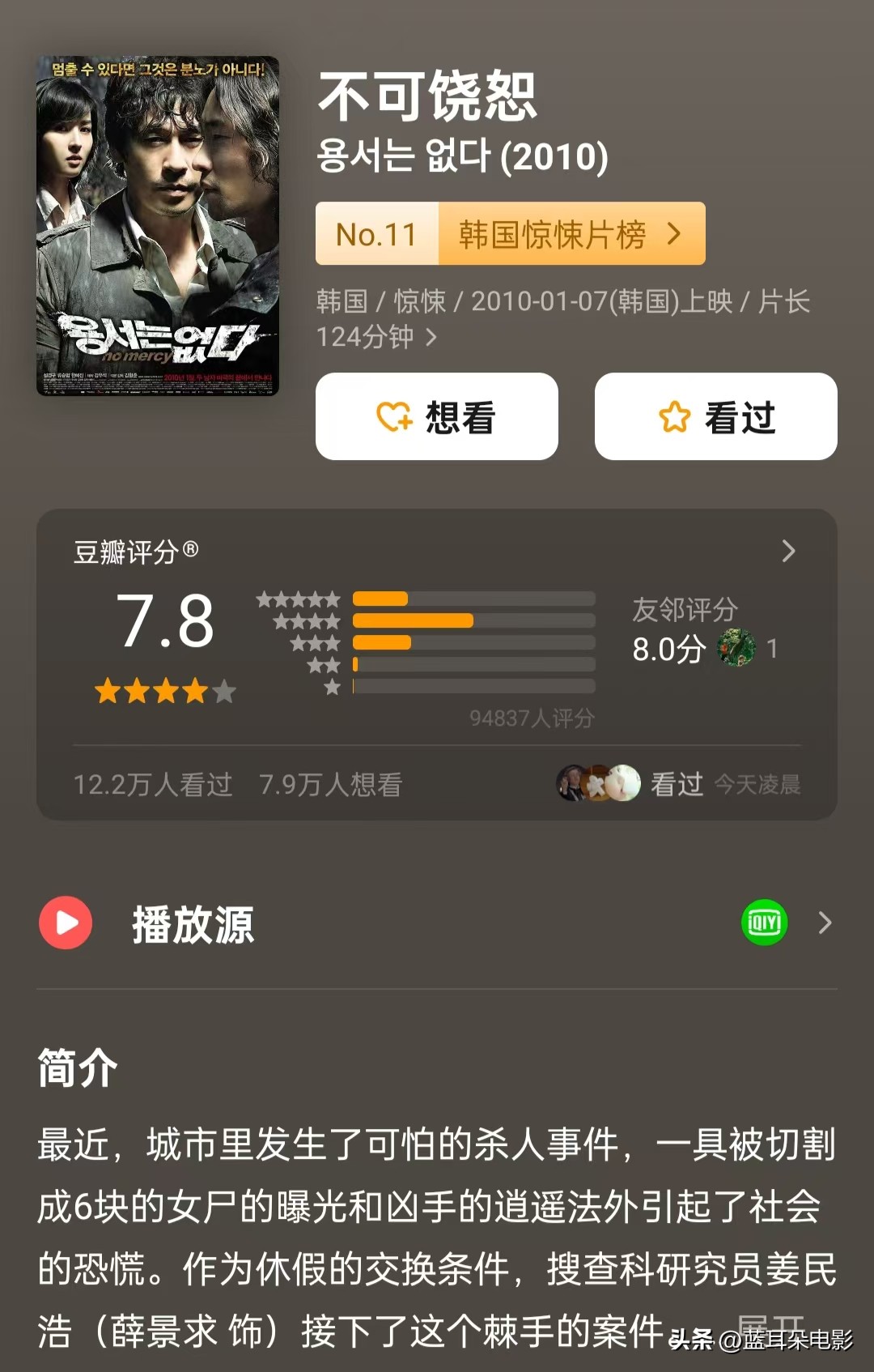 韩国电影推荐 五部韩国电影核弹级推荐